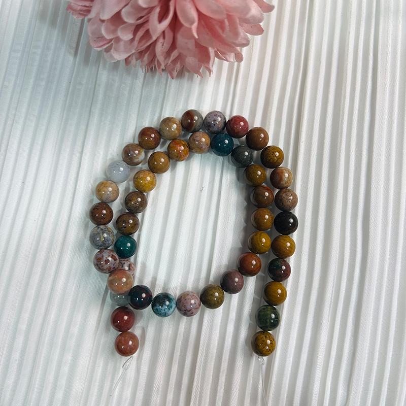 【C086】Ocean Jasper-High Quality Natural Crystal Beads