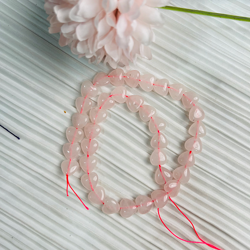 【C094】Crystal Heart-High Quality Natural Crystal Beads