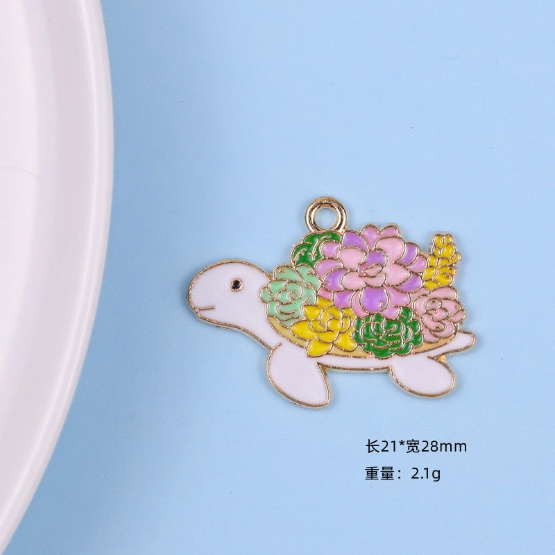 【P106】Flowers and animals-High quality charms