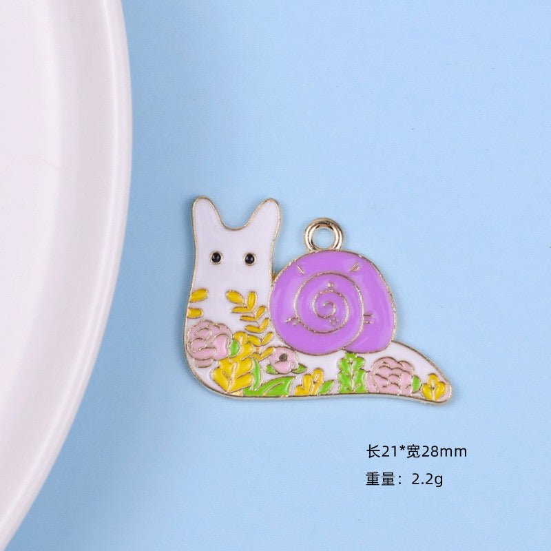 【P106】Flowers and animals-High quality charms