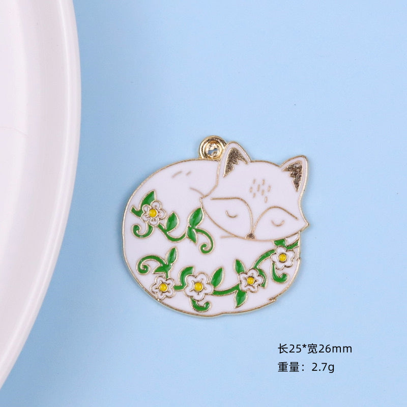 【P106】Flowers and animals-High quality charms