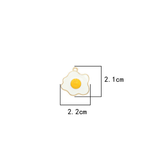 【P111】Fried Egg-High quality charms