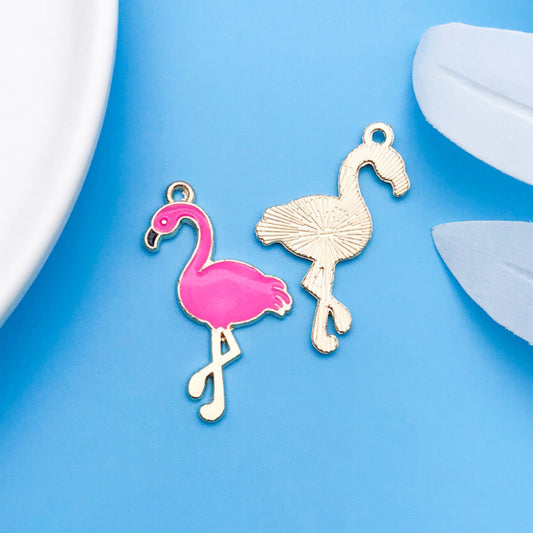 【P159】Flamingo -High quality charms