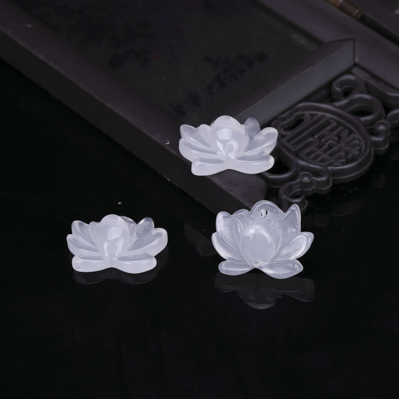 【P167】Glass imitates jade-High quality charms