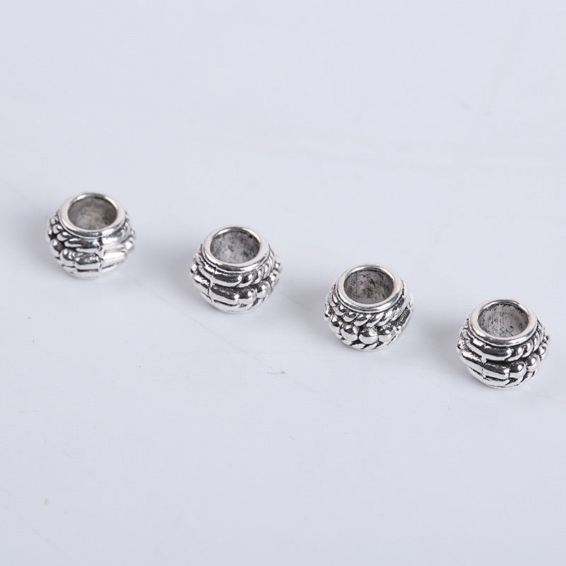 【P190】Tibetan silver bucket beads-High quality charms