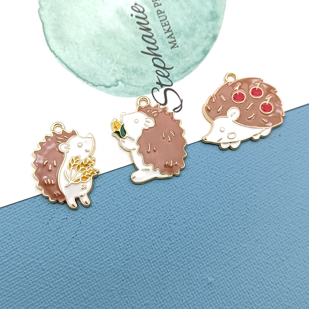 【P305】Hedgehog(2 pcs)-High quality charms