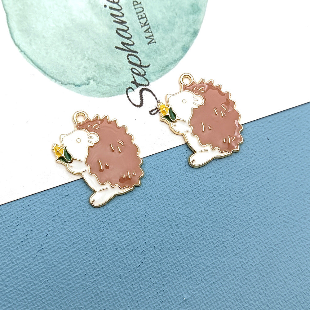 【P305】Hedgehog(2 pcs)-High quality charms