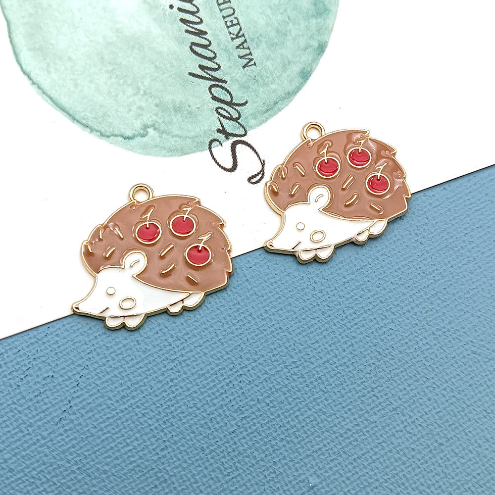 【P305】Hedgehog(2 pcs)-High quality charms