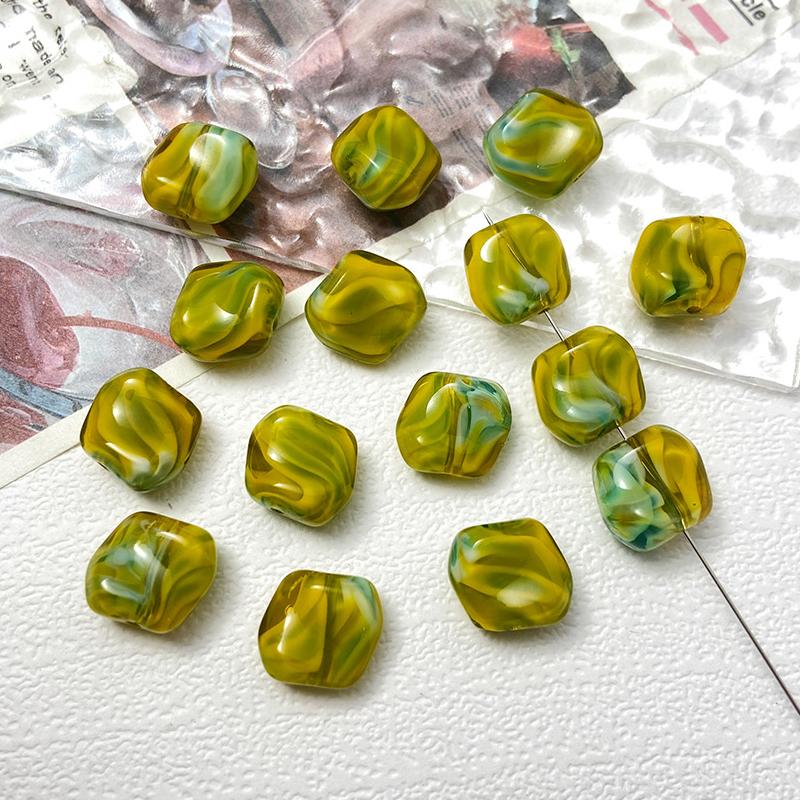 【A519】A thousand of Flowers Free form Beads  - High quality  glass beads(pack on live)