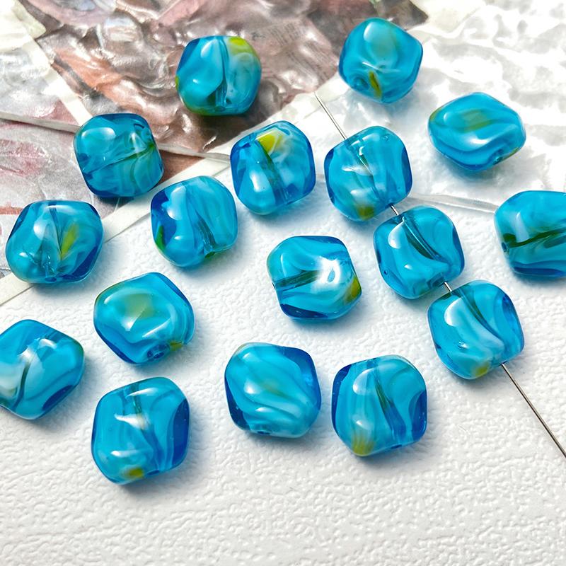 【A519】A thousand of Flowers Free form Beads  - High quality  glass beads(pack on live)