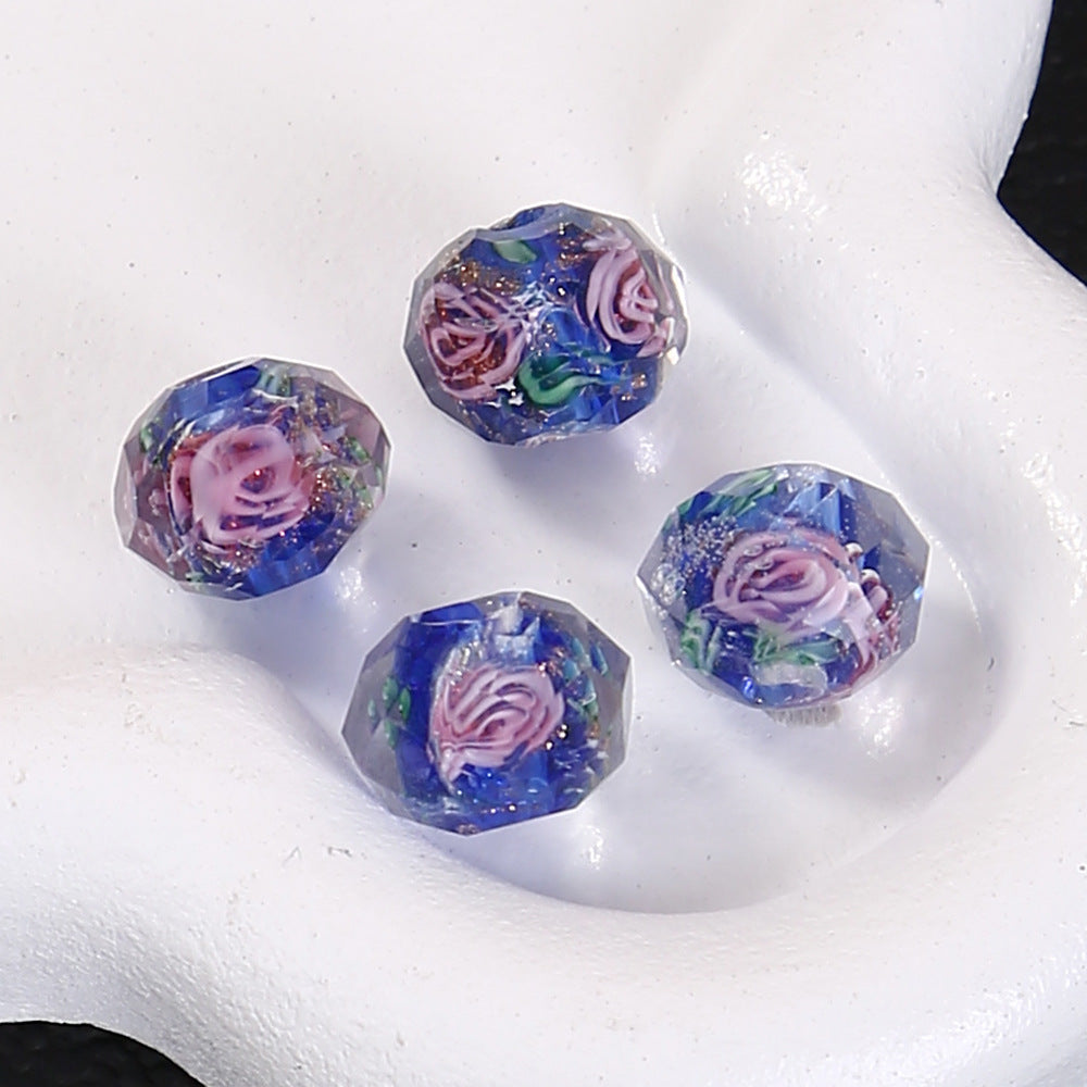 【A518】A Thousand of Flowers  - High quality  glass beads(pack on live)