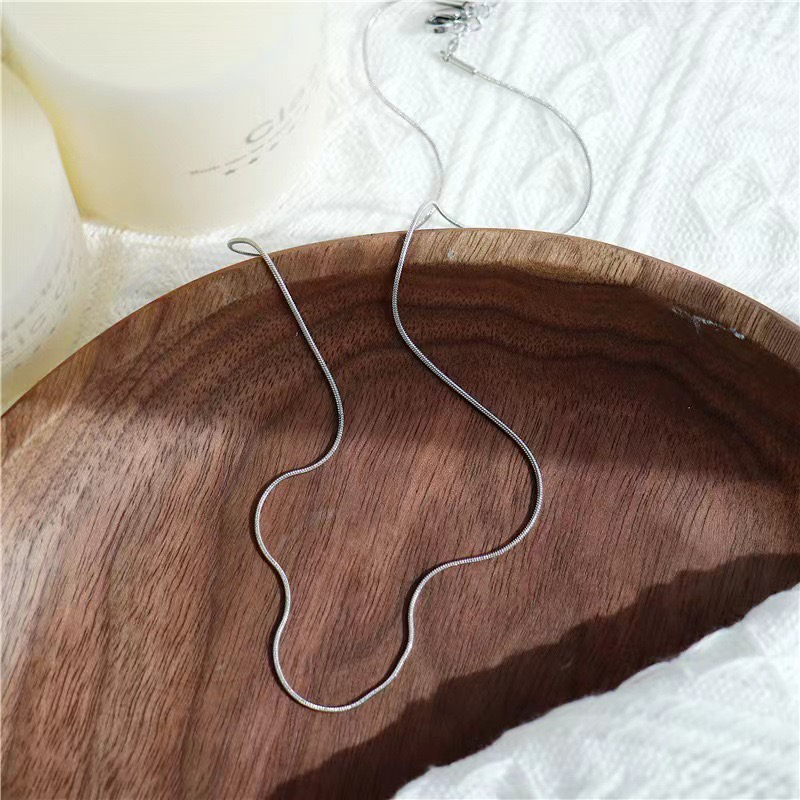 【D026】Titanium steel snake bone chain(0.8MM*500MM)- DIY tools