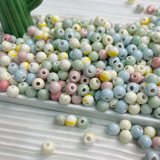 【T007】8mm Macaron-High Quality Chinese ceramic beads